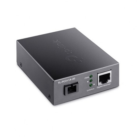 TP-LINK | Gigabit Single-Mode WDM Media Converter | TL-FC311A-20 | Gigabit SC Fiber Port | 10/100/1000 Mbps RJ45 Port (Auto MDI/ - 2
